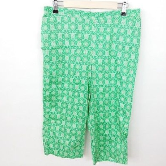Alfred Dunner Capri Pants Turtle Print - Picture 1 of 4